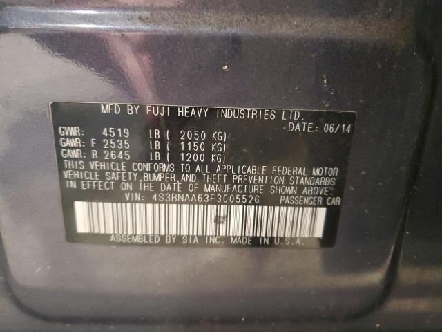 4S3BNAA63F3005526 Subaru Legacy 2.5i