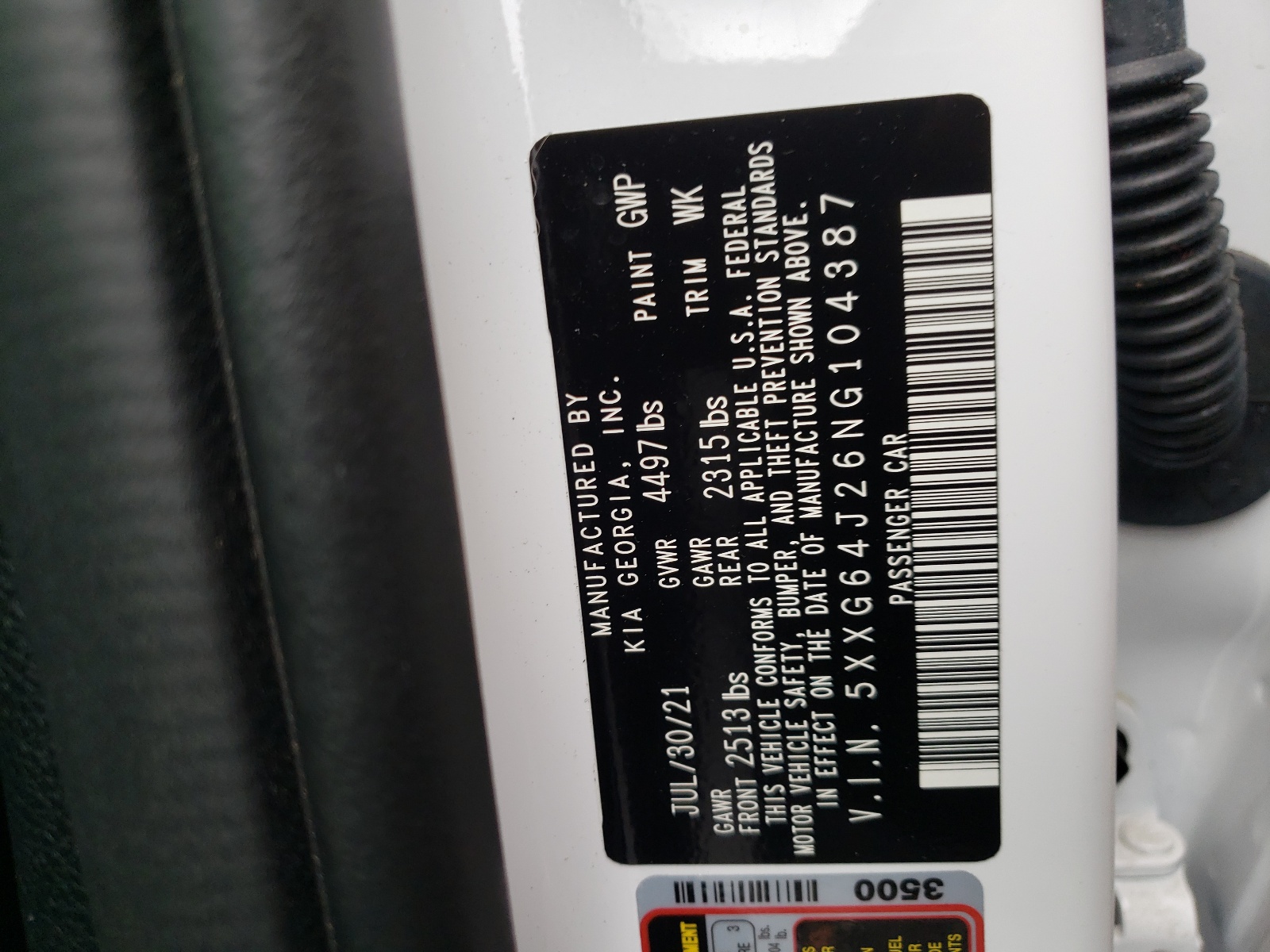 2022 Kia K5 Gt Line vin: 5XXG64J26NG104387