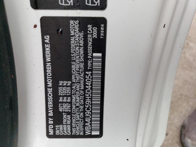 2017 BMW 430XI - WBA4U9C59H5D44054