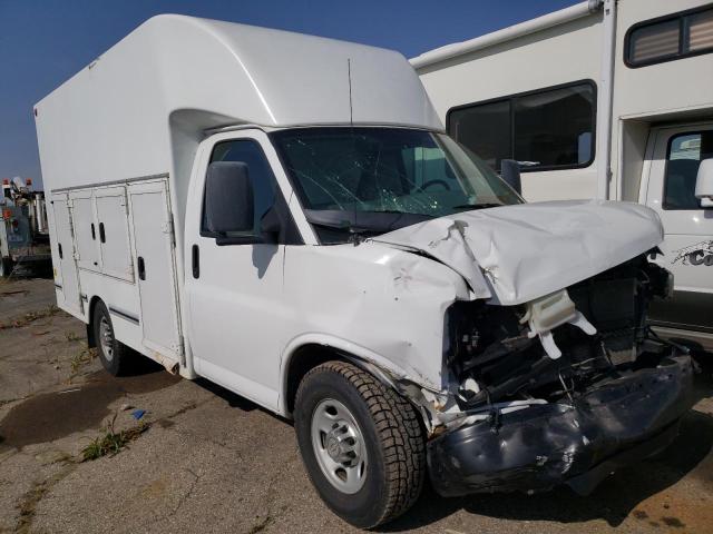 Salvage trucks for sale at Woodhaven, MI auction: 2012 Chevrolet Express G3500