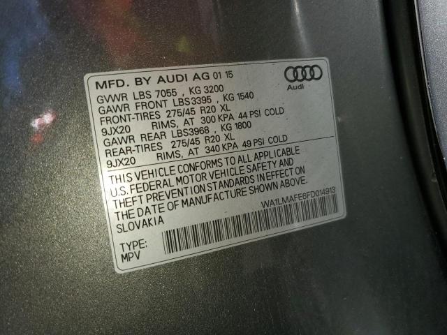 2015 AUDI Q7 TDI PRE WA1LMAFE6FD014913