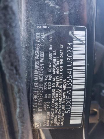 5UXFA13554LU30274 BMW X5 3.0I