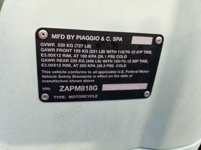 2009 VESPA LX 50 ZAPC386B095010537