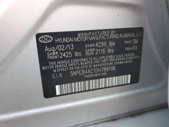 VIN 5NPEB4AC1DH789106 2013 HYUNDAI SONATA no.10