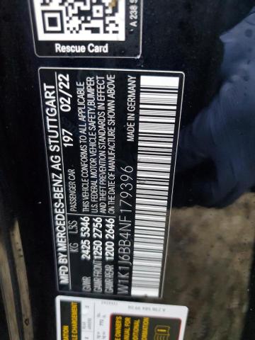 2022 MERCEDES-BENZ E AMG 53 W1K1J6BB4NF179396