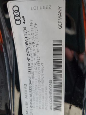 2015 AUDI S5 PREMIUM - WAUCGAFH9FN002401