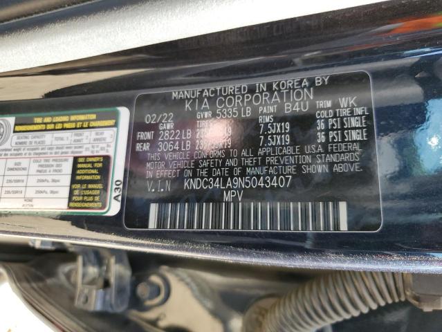 2022 KIA EV6 LIGHT KNDC34LA9N5043407