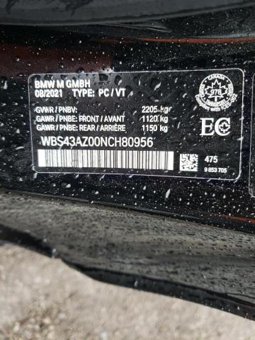 2022 BMW M4 COMPETI WBS43AZ00NCH80956