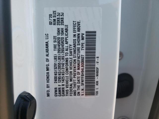 2020 HONDA PASSPORT T - 5FNYF8H94LB008627