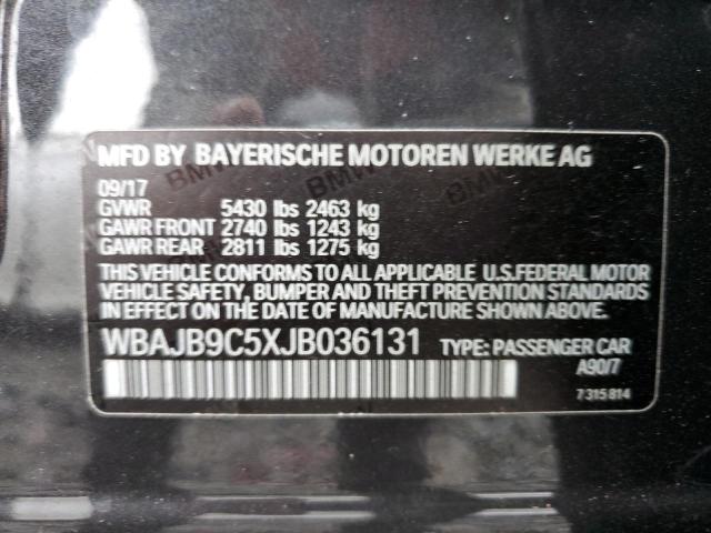 2018 BMW M550XI WBAJB9C5XJB036131