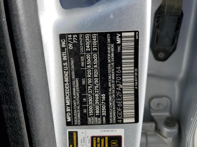 2015 MERCEDES-BENZ GL 450 4MA - 4JGDF6EE2FA470164