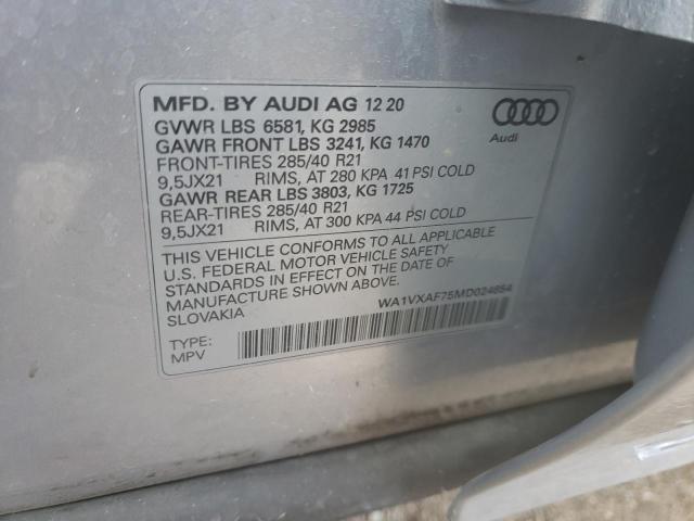 2021 AUDI Q7 PRESTIG - WA1VXAF75MD024654
