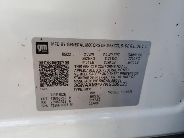 2022 CHEVROLET EQUINOX RS 3GNAXMEV7NS189121