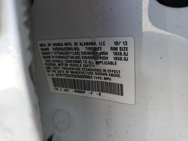 5FRYD3H25EB009962 Acura MDX