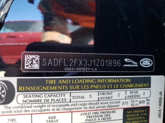 2018 JAGUAR E-PACE FIR SADFL2FX3J1Z01896