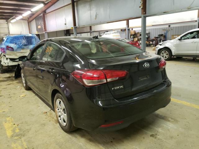 VIN: 3KPFL4A79JE282328 Auction: COPART Lot: 63726982 Location: NC - MOCKSVILLE 3KPFL4A79JE282328 KIA FORTE 2018 BLACK Photo 3