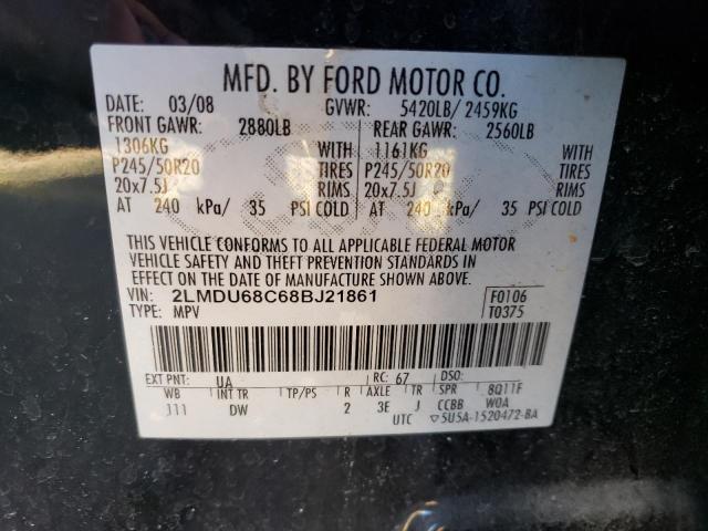 2LMDU68C68BJ21861 Lincoln MKX