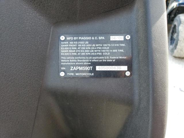 2008 PIAGGIO MP3 400 ZAPM590T485000436