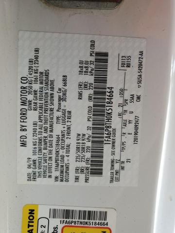 2019 FORD MUSTANG 1FA6P8TH0K5184664