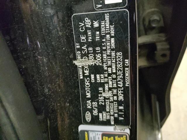 VIN: 3KPFL4A79JE282328 Auction: COPART Lot: 63726982 Location: NC - MOCKSVILLE 3KPFL4A79JE282328 KIA FORTE 2018 BLACK Photo 10