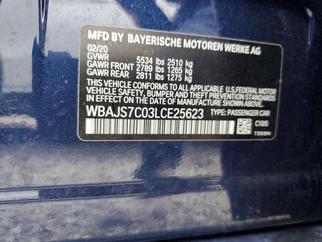 2020 BMW M550XI WBAJS7C03LCE25623