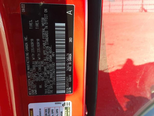 2022 LEXUS NX 350 2T2GGCEZ3NC011067