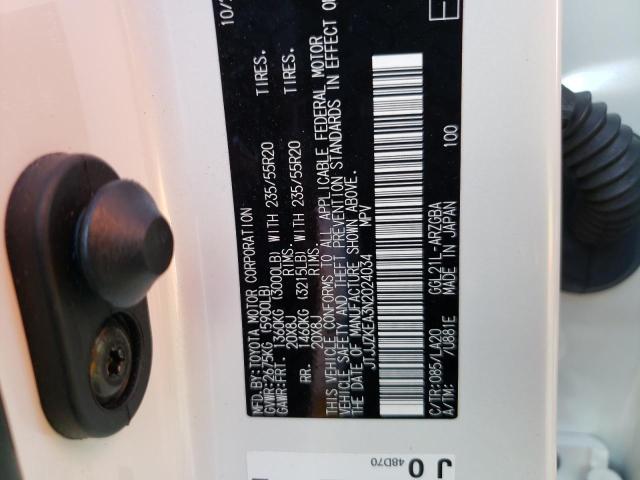 2022 LEXUS RX 350 L L JTJJZKEA3N2024034