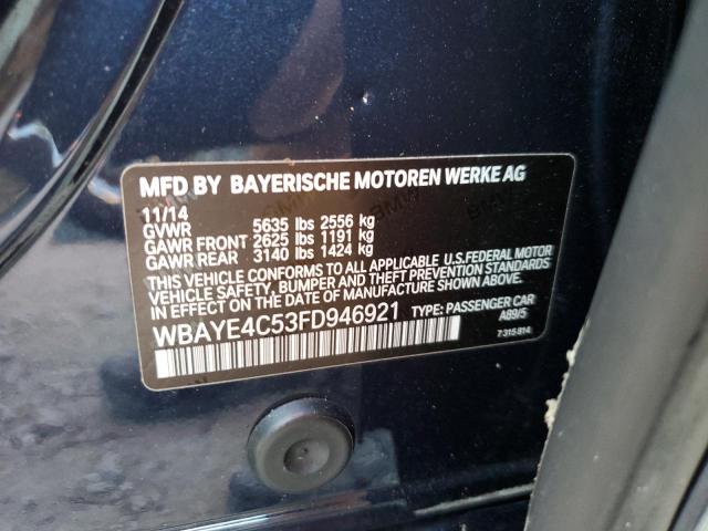 2015 BMW 740 LI WBAYE4C53FD946921
