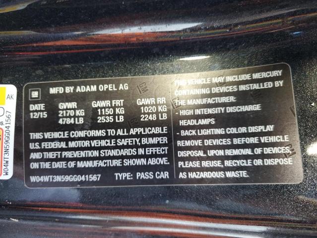 2016 BUICK CASCADA PR W04WT3N59GG041567