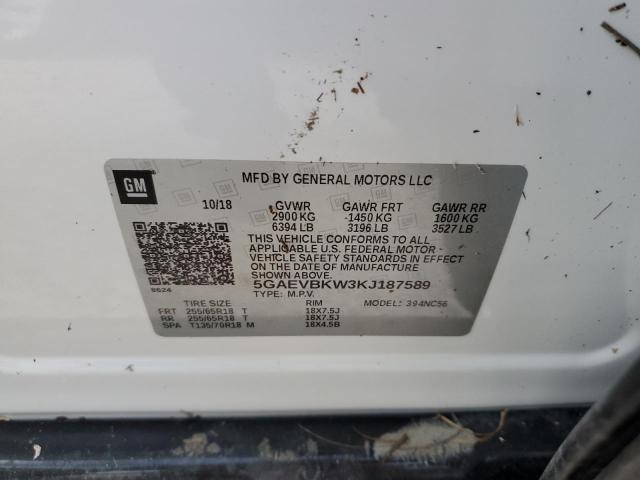 2019 BUICK ENCLAVE PR - 5GAEVBKW3KJ187589