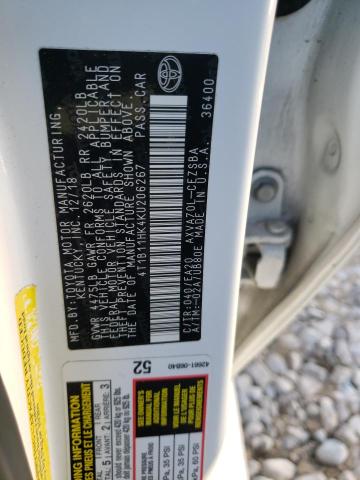 2019 TOYOTA CAMRY L - 4T1B11HK4KU206267