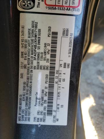 2017 FORD FIESTA 3FADP4BJXHM171802