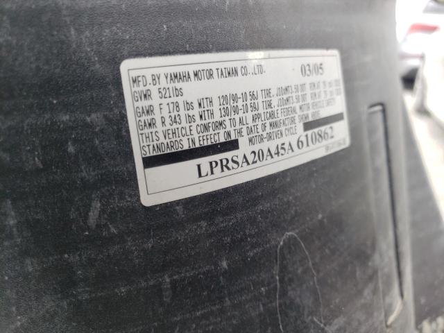 2005 YAMAHA YW50 AP ZU LPRSA20A45A610862