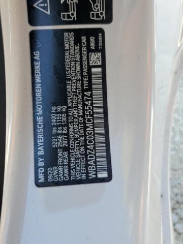 2021 BMW 840XI - WBADZ4C03MCF55474