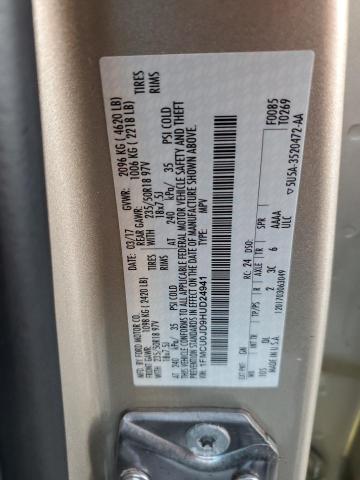 2017 FORD ESCAPE TIT - 1FMCU0JD9HUD24941