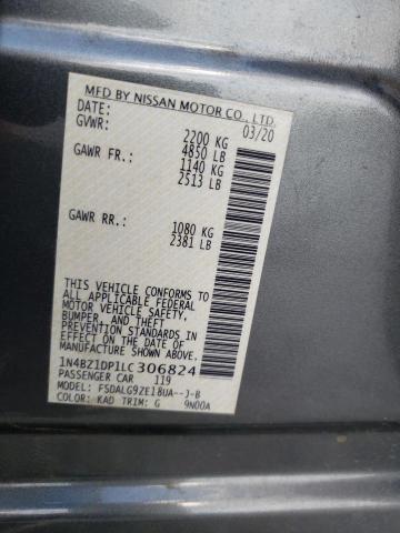 2020 NISSAN LEAF SL PL 1N4BZ1DP1LC306824