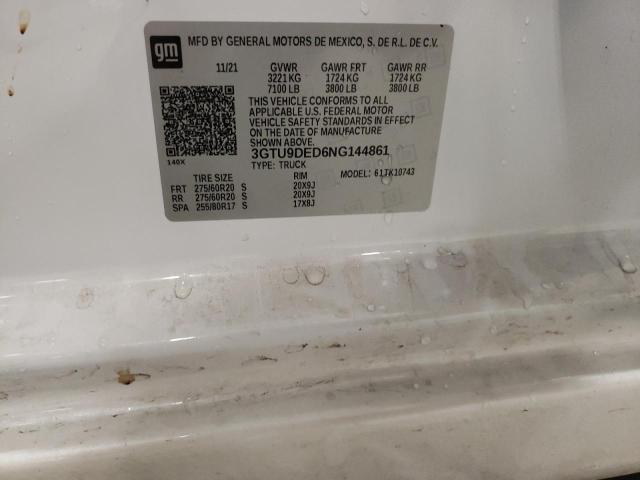 2022 GMC SIERRA LIM 3GTU9DED6NG144861