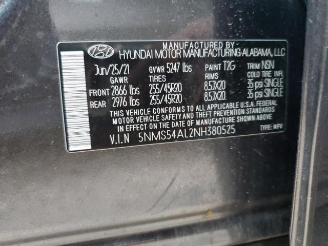 2022 HYUNDAI SANTA FE C 5NMS54AL2NH380525