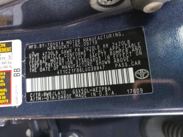 2020 TOYOTA AVALON LIM 4T1CZ1FB6LU039847
