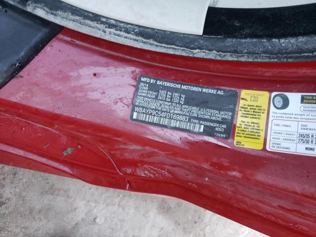 2015 BMW 650 I WBAYP9C54FD169883