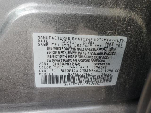 2015 NISSAN SENTRA 1.8 3N1AB7AP4FY359940