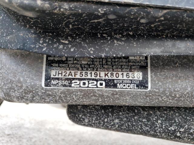 2020 HONDA NPS50 JH2AF5819LK801636