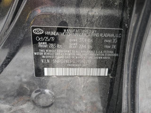 VIN 5NPD74LF5LH560219 2020 HYUNDAI ELANTRA no.10