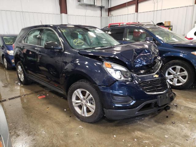 VIN: 2GNALBEK8G6329457 Auction: COPART Lot: 62961032 Location: WI - MILWAUKEE SOUTH 2GNALBEK8G6329457 CHEVROLET EQUINOX 2016 BLUE Photo 1