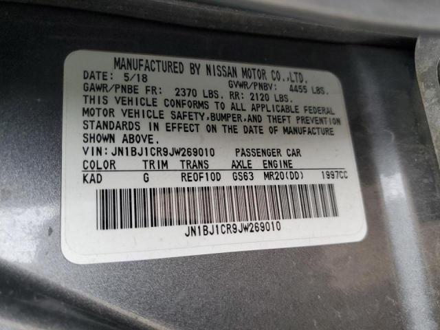 2018 NISSAN ROGUE SPT JN1BJ1CR9JW269010