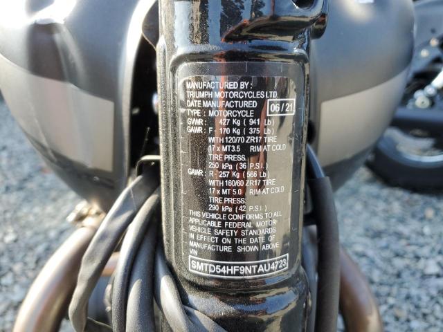 2022 TRIUMPH MOTORCYCLE SPEED TWIN SMTD54HF9NTAU4723