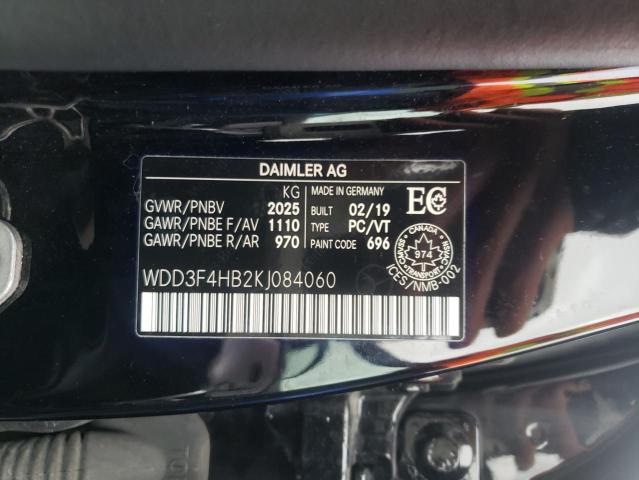 2019 MERCEDES-BENZ A 250 4MAT WDD3F4HB2KJ084060