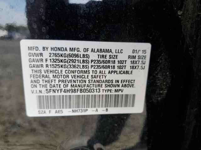 2015 HONDA PILOT TOUR - 5FNYF4H98FB050313