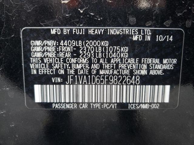 JF1VA1D65F9822648 Subaru Wrx Premium