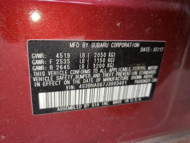2018 SUBARU LEGACY SPO 4S3BNAS67J3003401